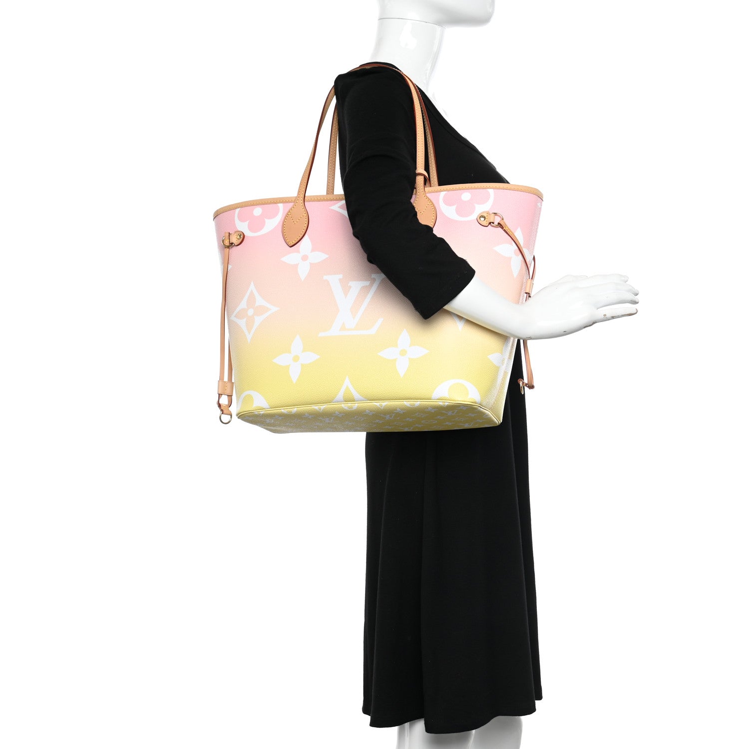 Louis Vuitton Monogram Giant By The Pool Neverfull MM Light Pink 2 of 10