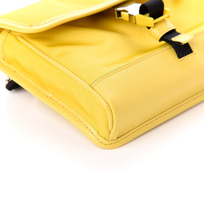 Prada Re-Nylon Saffiano Smartphone Case Crossbody Giallo 7 of 8