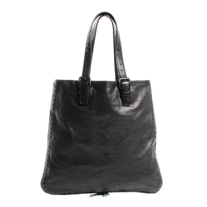 Bottega Veneta Light Calf Side Zip Medium Tote Nero Black 1 of 8