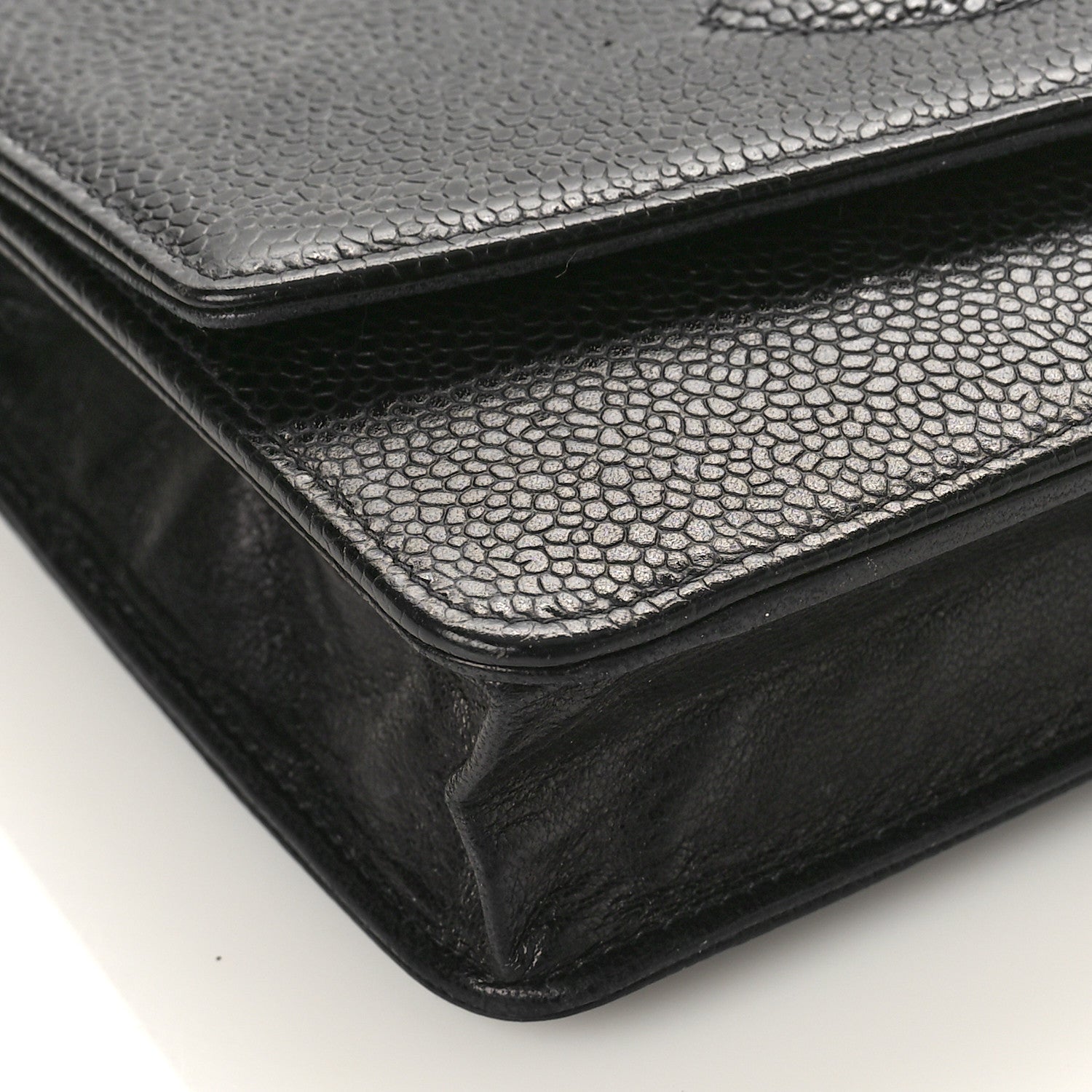 Chanel Caviar Timeless CC Wallet on Chain WOC Black 9 of 13
