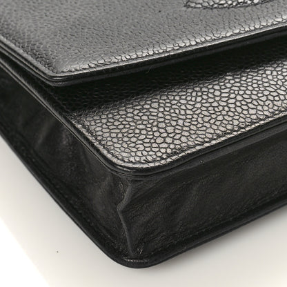 Chanel Caviar Timeless CC Wallet on Chain WOC Black 9 of 13