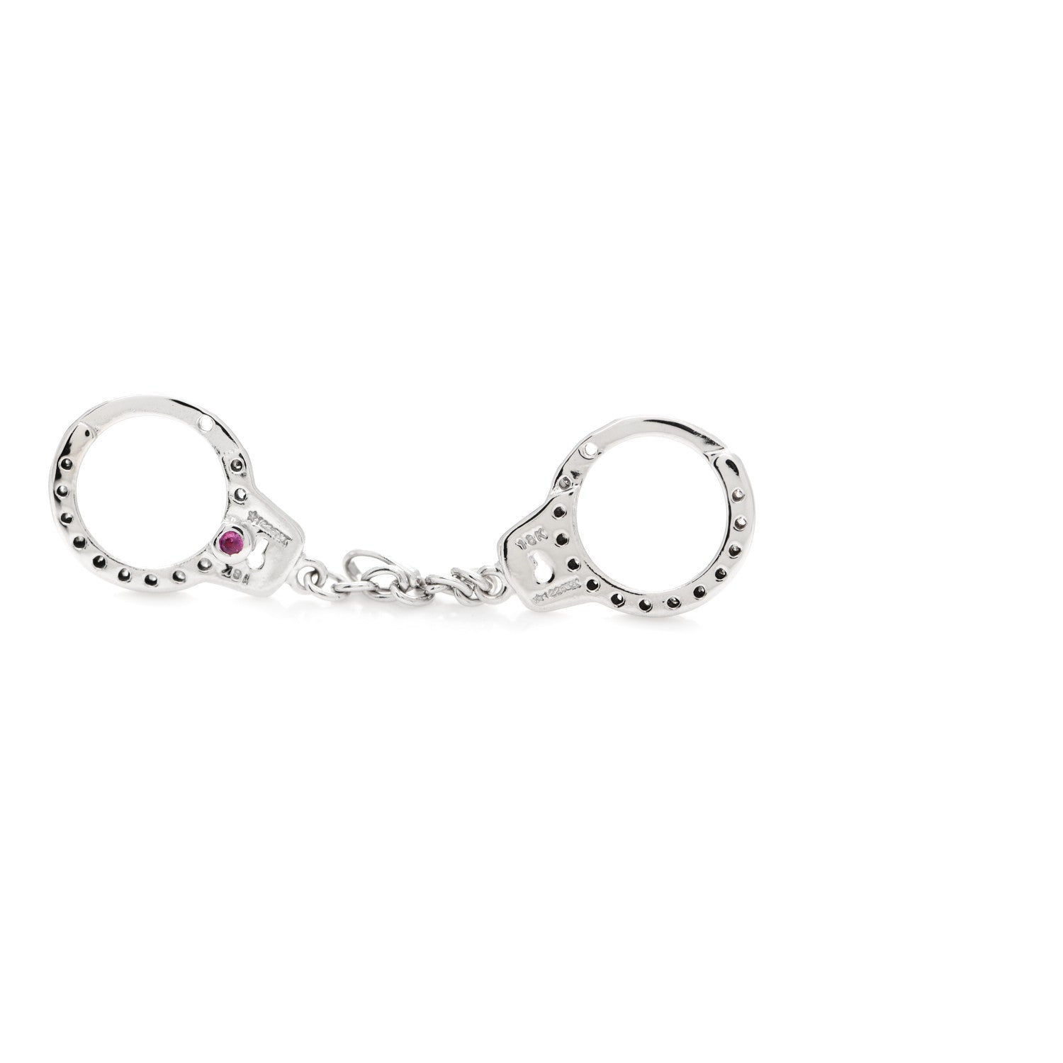 Roberto Coin 18K White Gold Diamond Handcuff Charm 4 of 5
