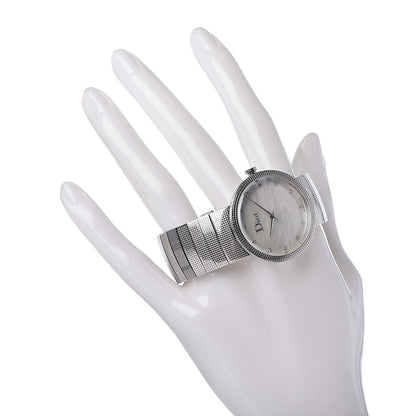 Christian Dior Stainless Steel Diamond Mother of Pearl 33mm La D De Dior Quartz Watch 2 of 10