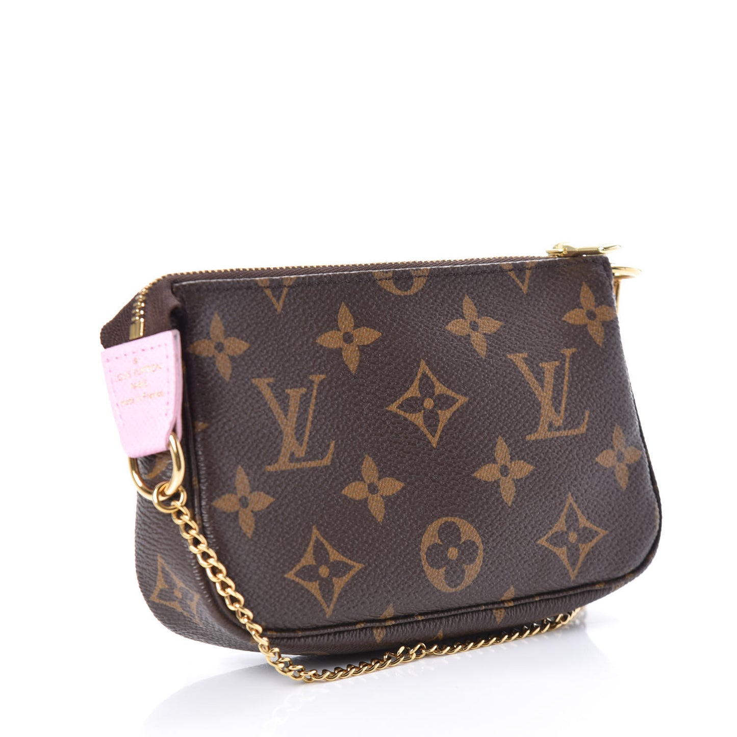 Monogram 2016 Christmas Animation Mini Pochette Accessories Rose Ballerine