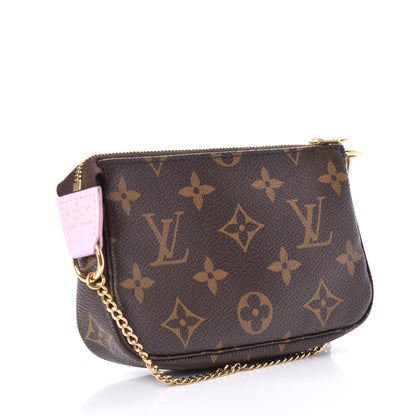 Louis Vuitton Monogram 2016 Christmas Animation Mini Pochette Accessories Rose Ballerine 3 of 7
