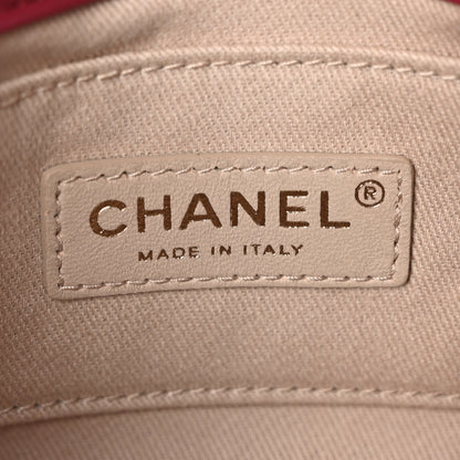 Chanel Calfskin Chevron Stitched Coco Waist Bag Red 6 of 10