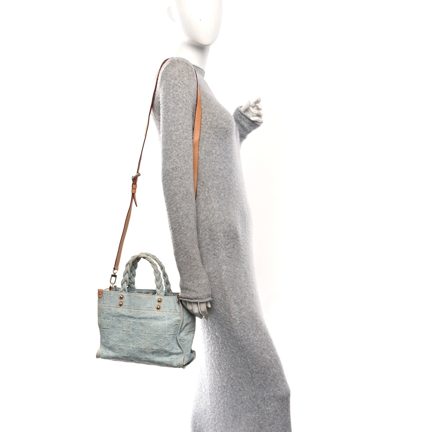 Monogram Washed Denim Let Go PM Sky Blue