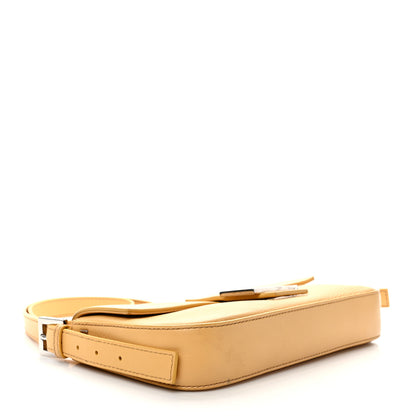 Fendi Vitello Enamel Interchangeable Strap Baguette Giallo Alchemy 6 of 12