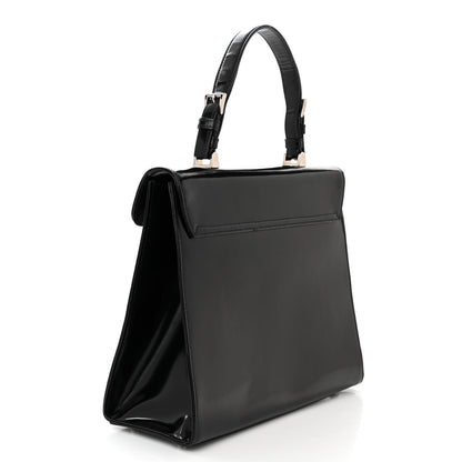 Prada Spazzolato Logo Print Framed Bag Black 3 of 11