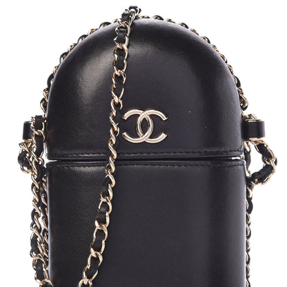 Chanel Lambskin Chain Around Phone Holder Black 8 of 13