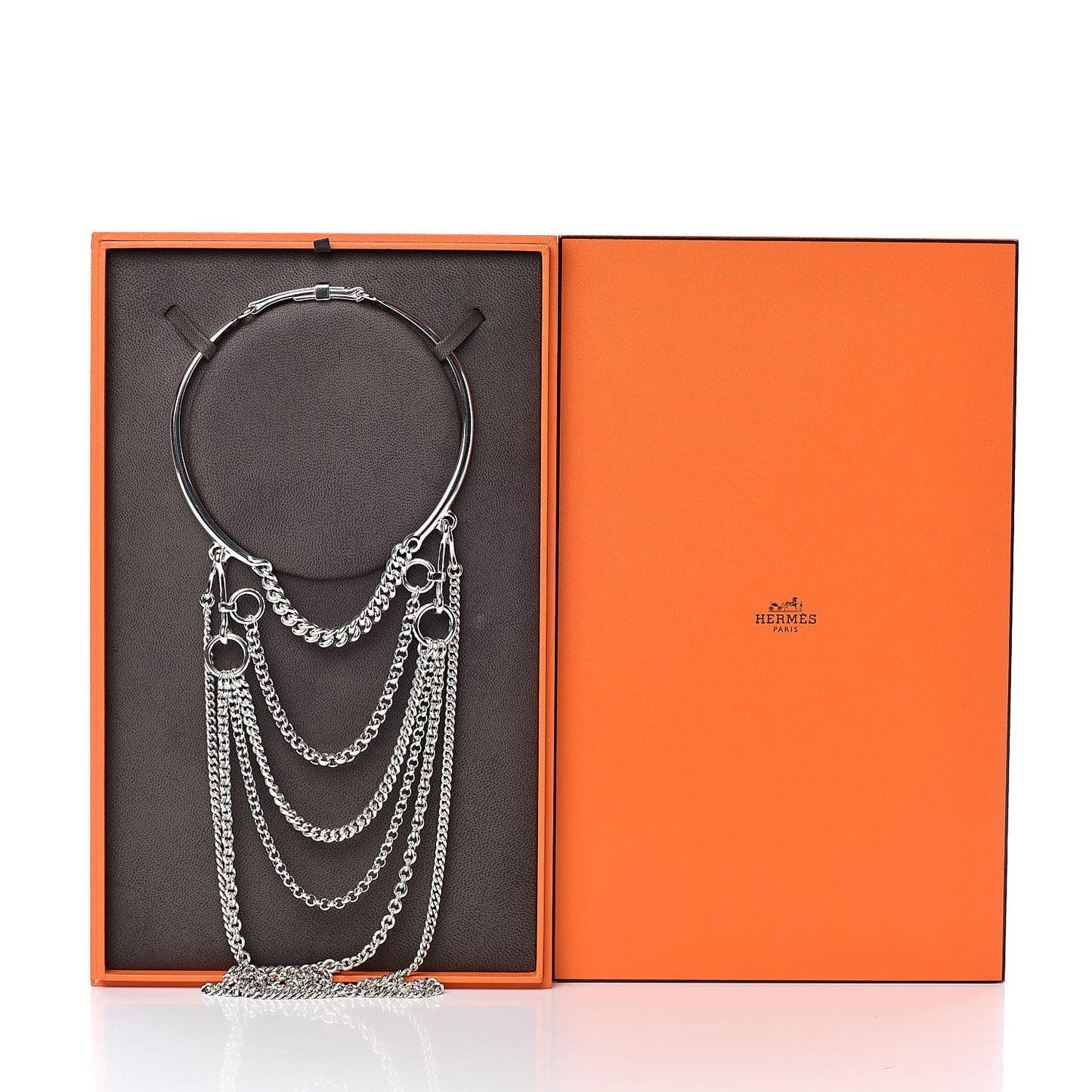 Sterling Silver Mors De Bride Bib Necklace
