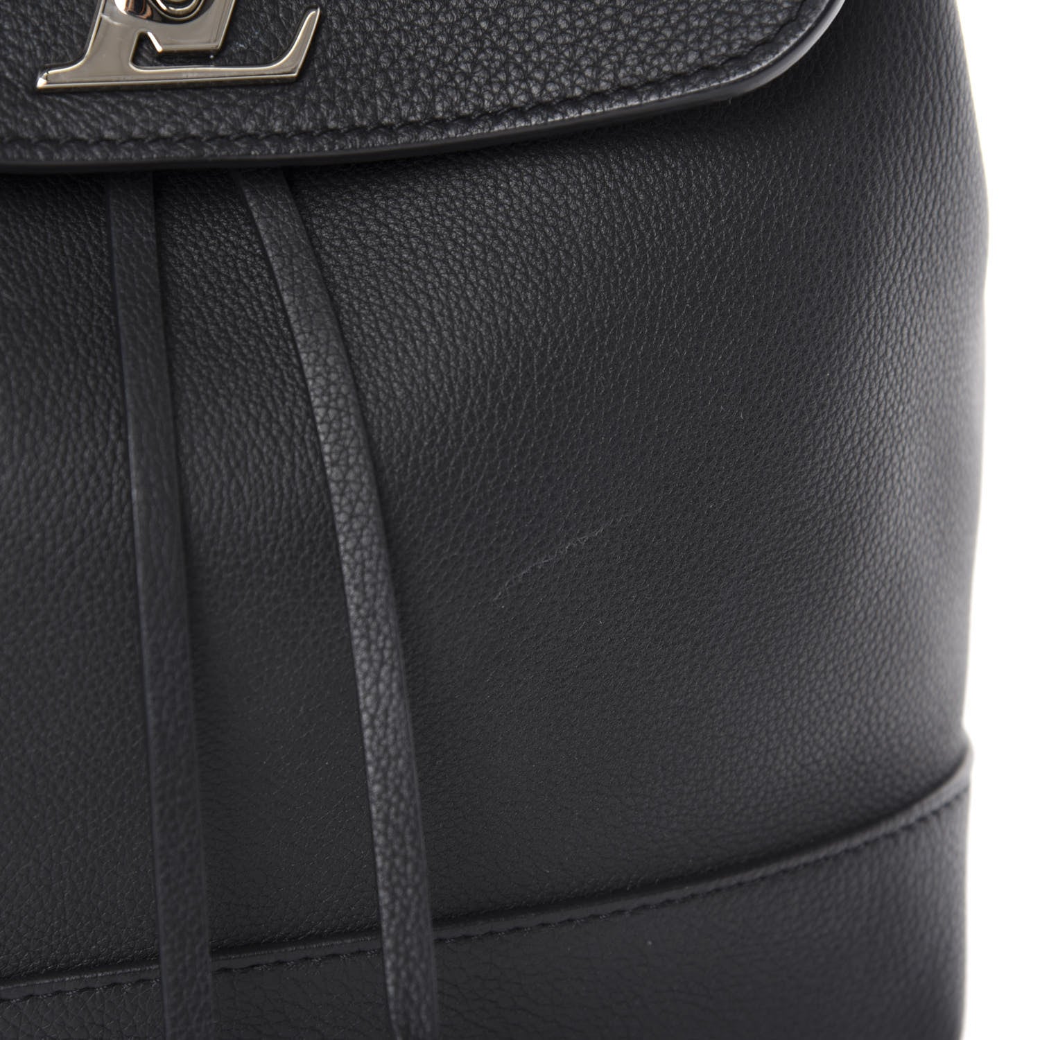 Louis Vuitton Calfskin Lockme Backpack Black 10 of 13