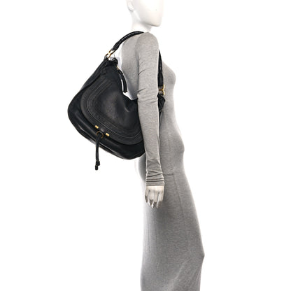Chloe Calfskin Large Marcie Hobo Stone 2 of 12