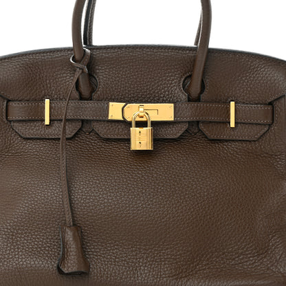 Hermes Taurillon Clemence Birkin 30 Havane 8 of 27