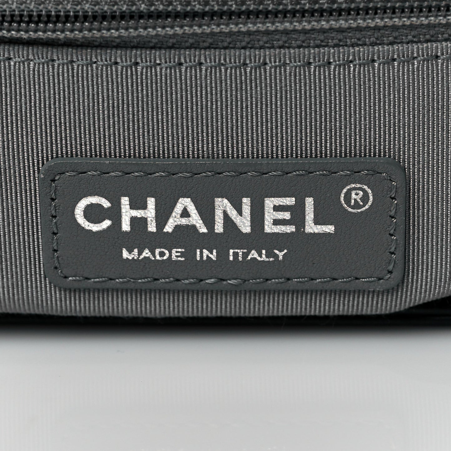 Calfskin Quilted Large Boy Flap Black