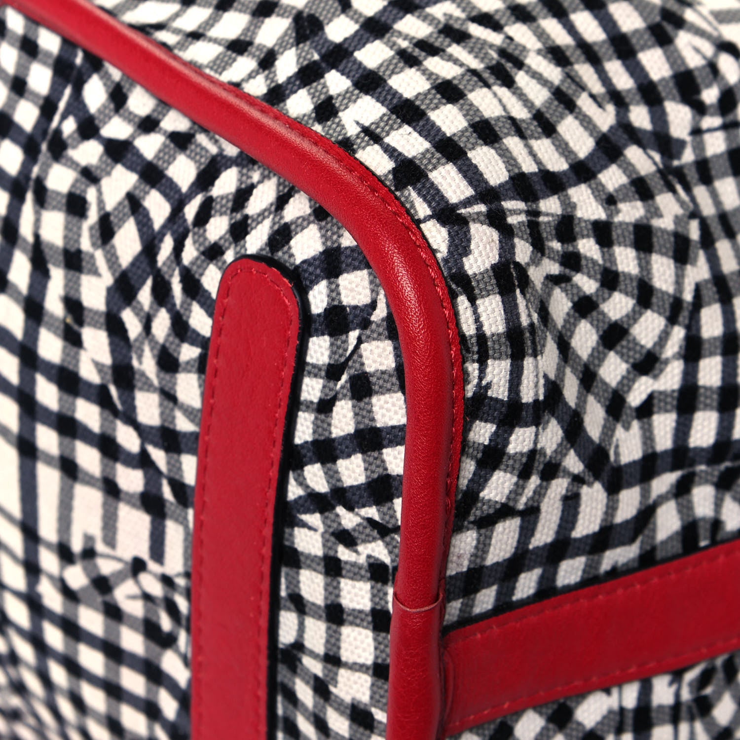 MCM Visetos Medium Liz Reversible Shopper Tote Ruby Red 17 of 19