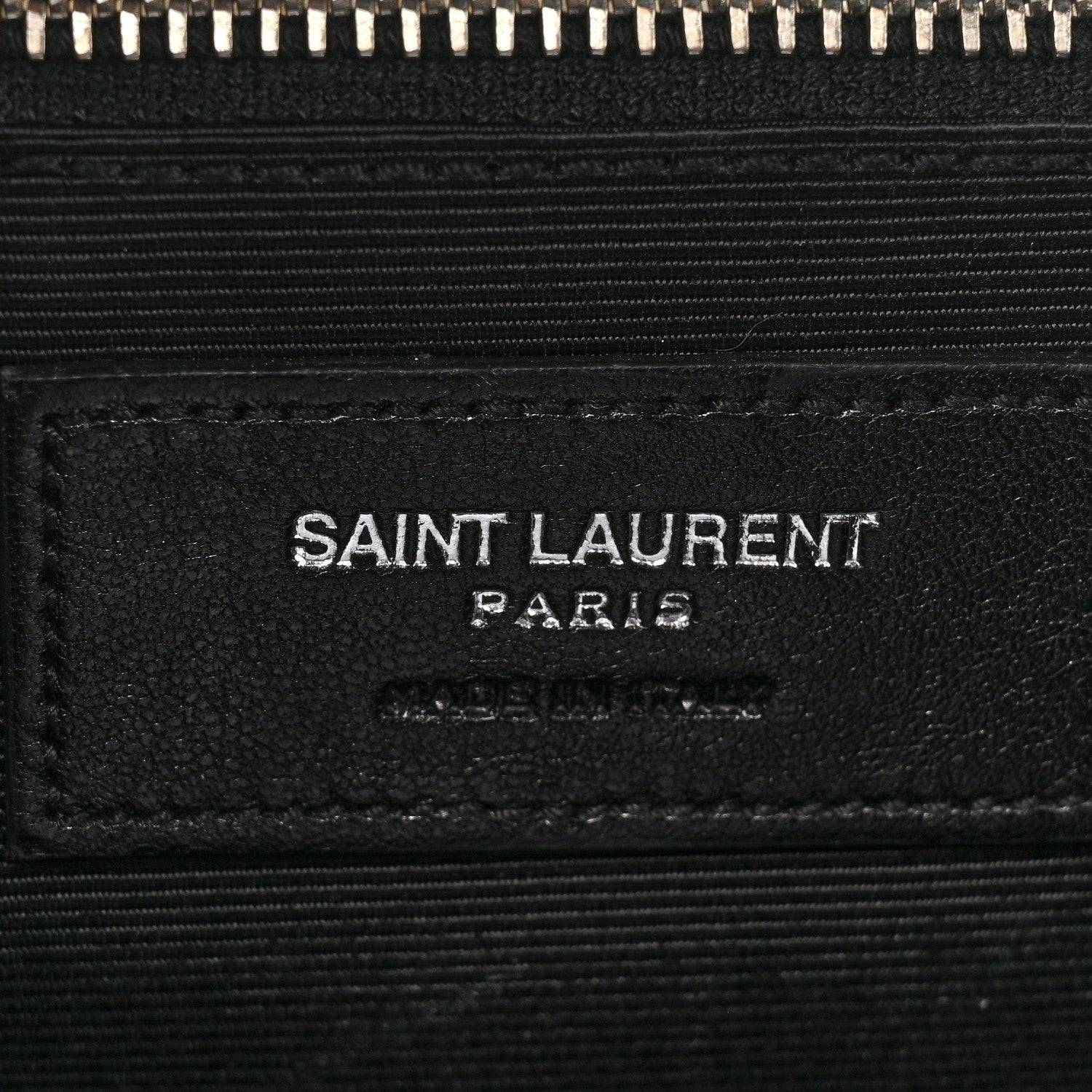 Saint Laurent Grain de Poudre Matelasse Studded Large Monogram Satchel Black 6 of 14