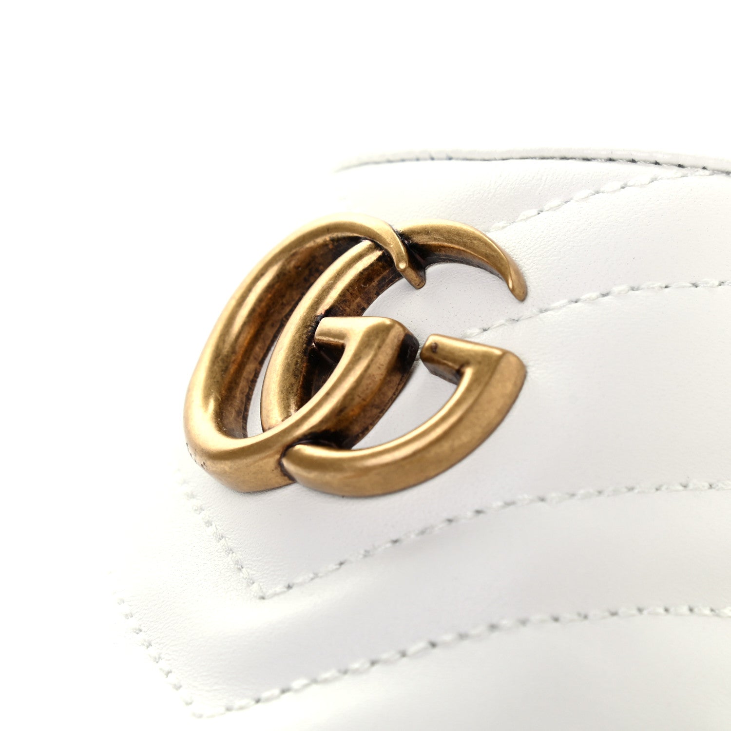 Gucci Nappa Matelasse GG Marmont Espadrille Slippers 39 Great White 6 of 16