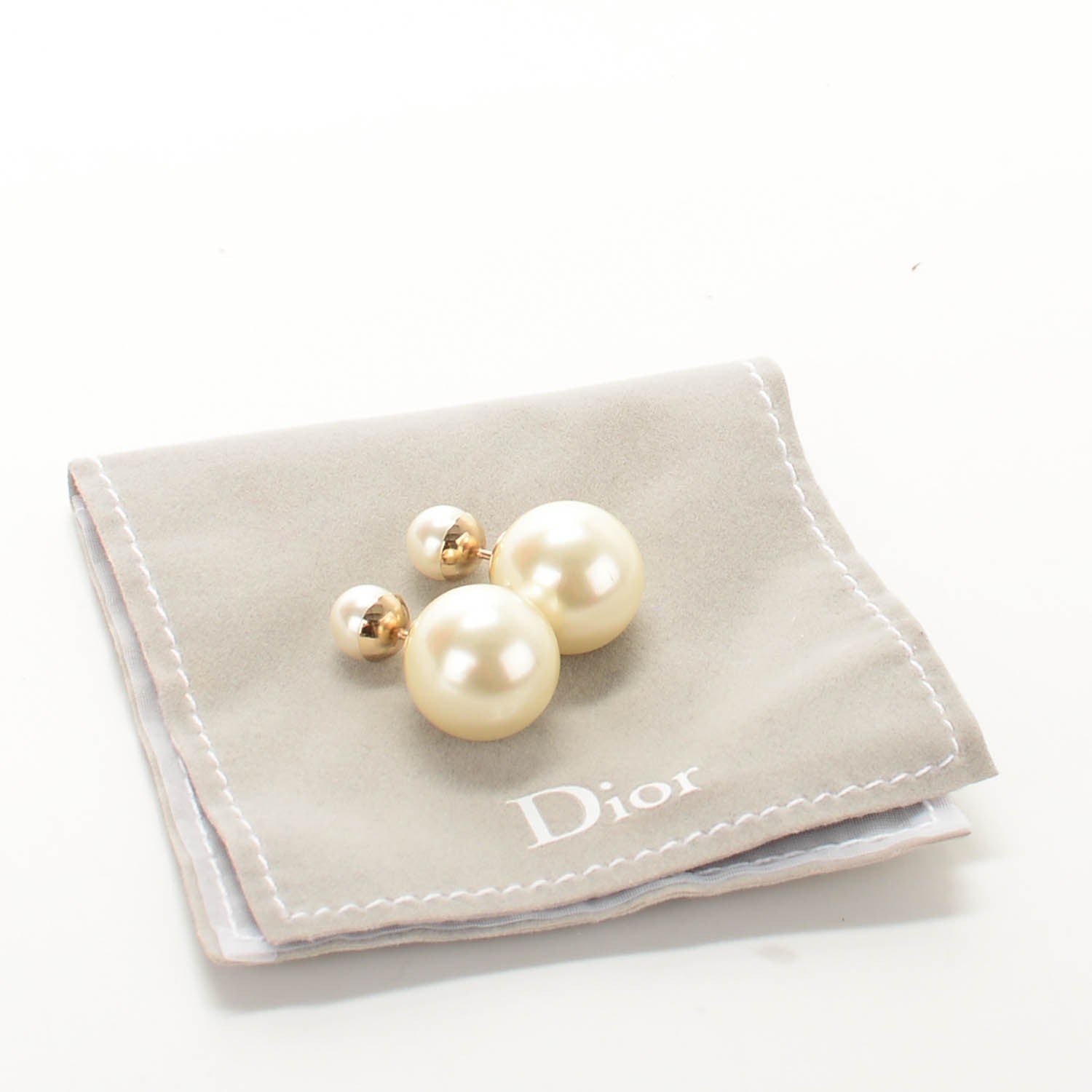 Christian Dior Pearl Mise En Dior Tribal Earrings 5 of 5