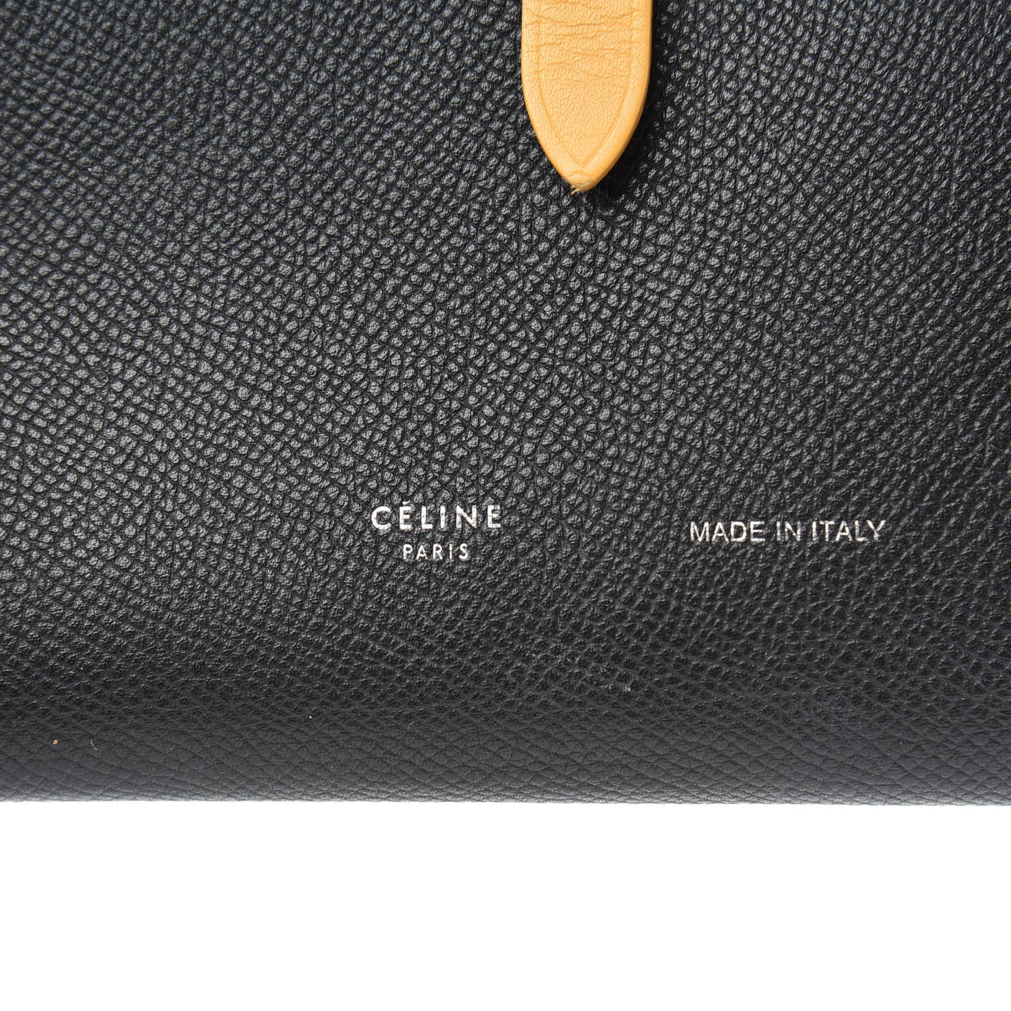 Grained Calfskin Large Multifunction Strap Wallet Midnight