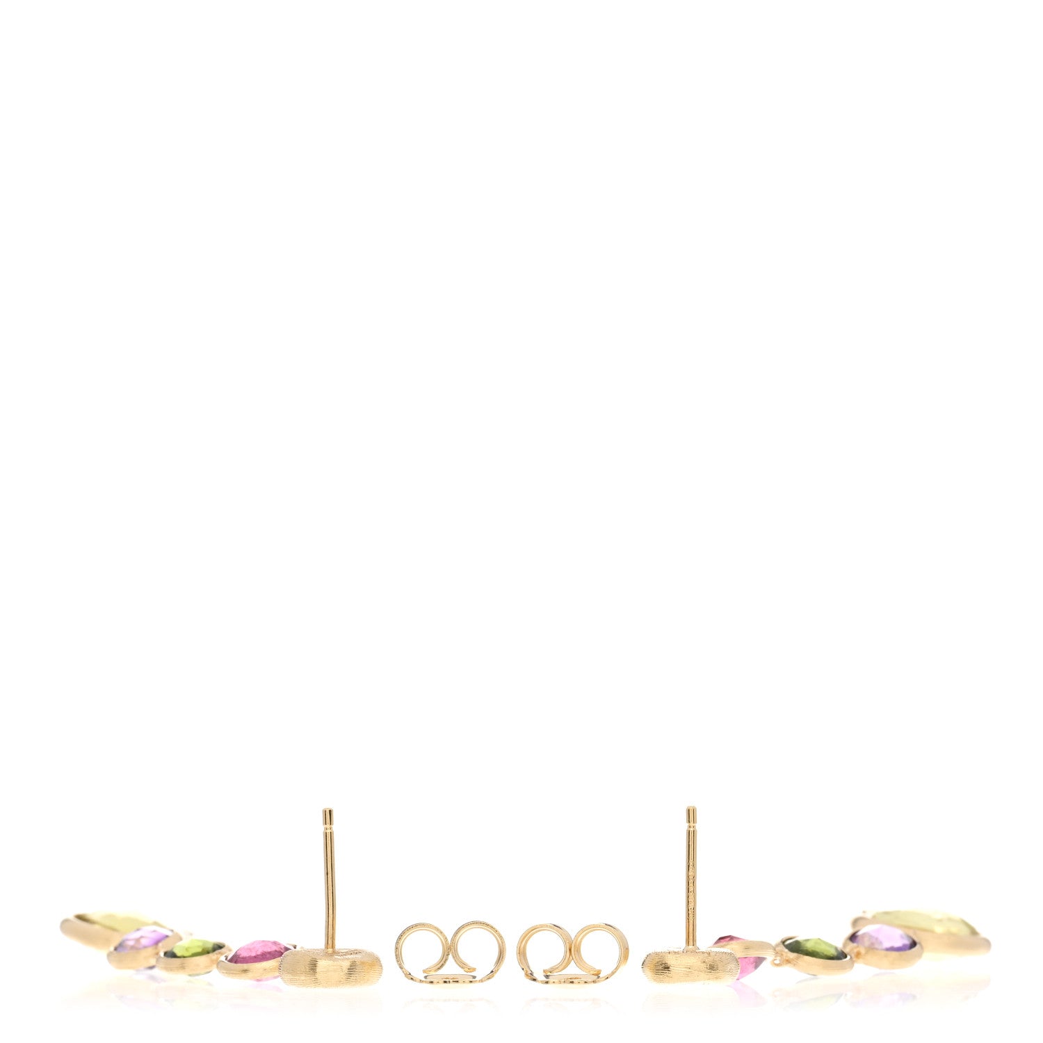 Marco Bicego 18K Yellow Gold Multi Gemstone Jaipur Earrings 3 of 4