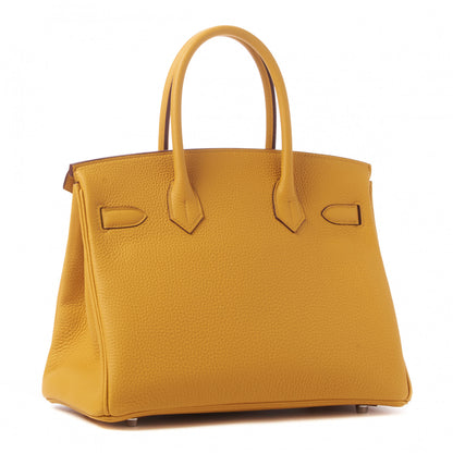 Hermes Togo Birkin 30 Jaune Ambre 2 of 32