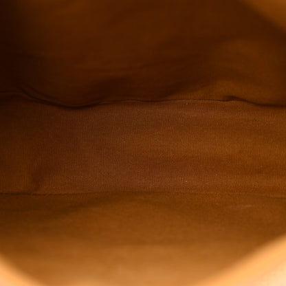 Celine Calfskin Triomphe Canvas Heloise Shoulder Bag Tan 5 of 11