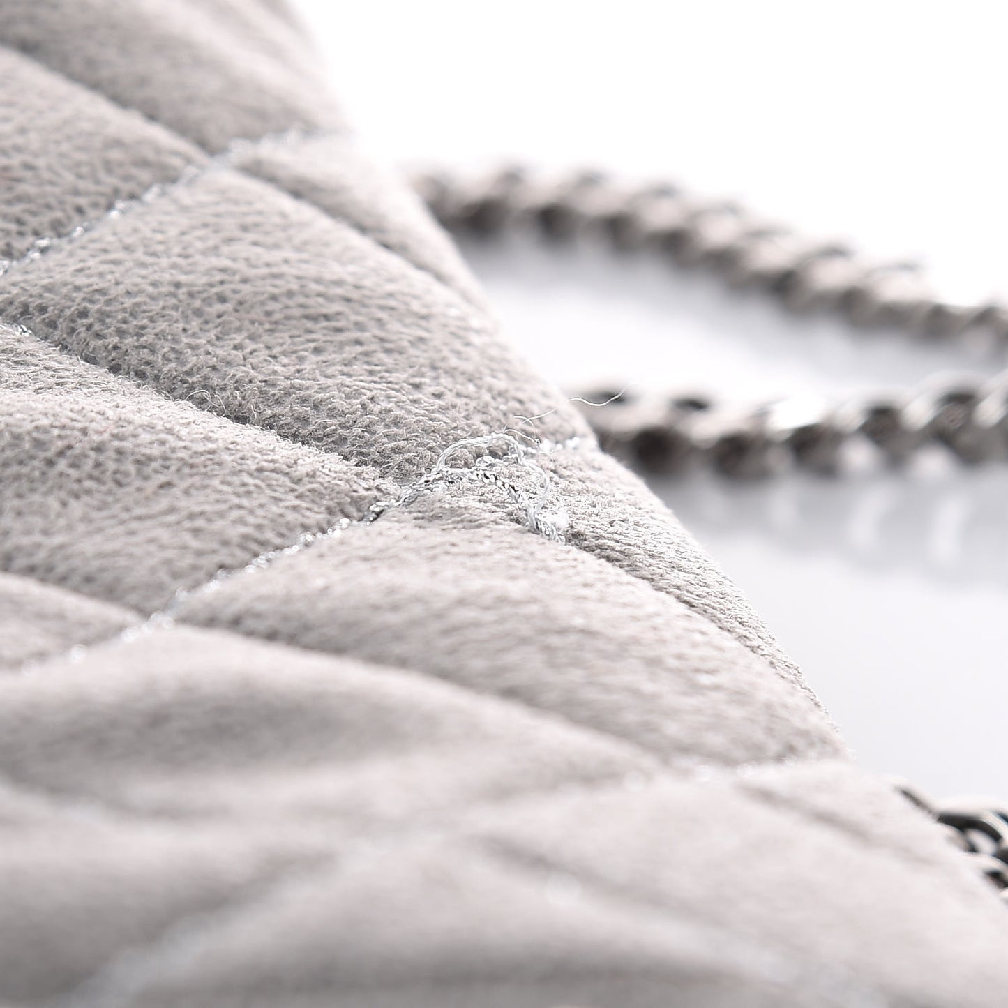 Shaggy Deer Quilted Mini Falabella Grey