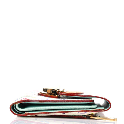 Louis Vuitton Monogram Multicolor Joey Wallet White Anie 8 of 8