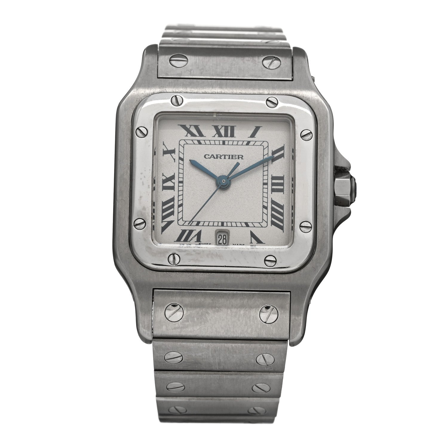 Cartier Stainless Steel 29mm Santos De Cartier Galbee Quartz Watch 1 of 4