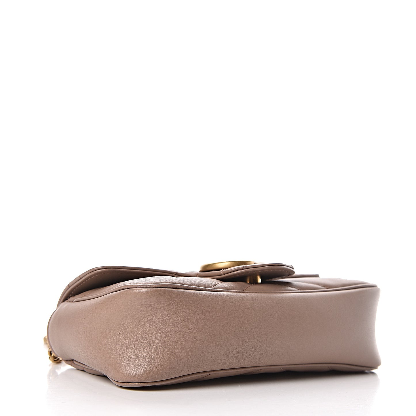 Calfskin Matelasse Super Mini GG Marmont Shoulder Bag Porcelain Rose