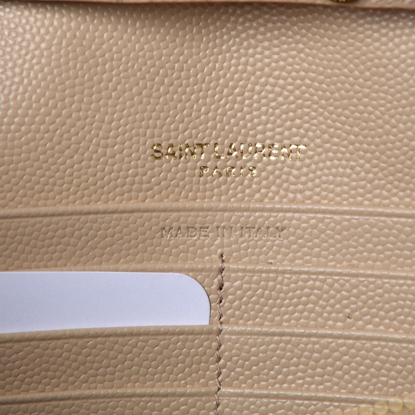 Grain De Poudre Matelasse Chevron Monogram Chain Wallet Nude Powder