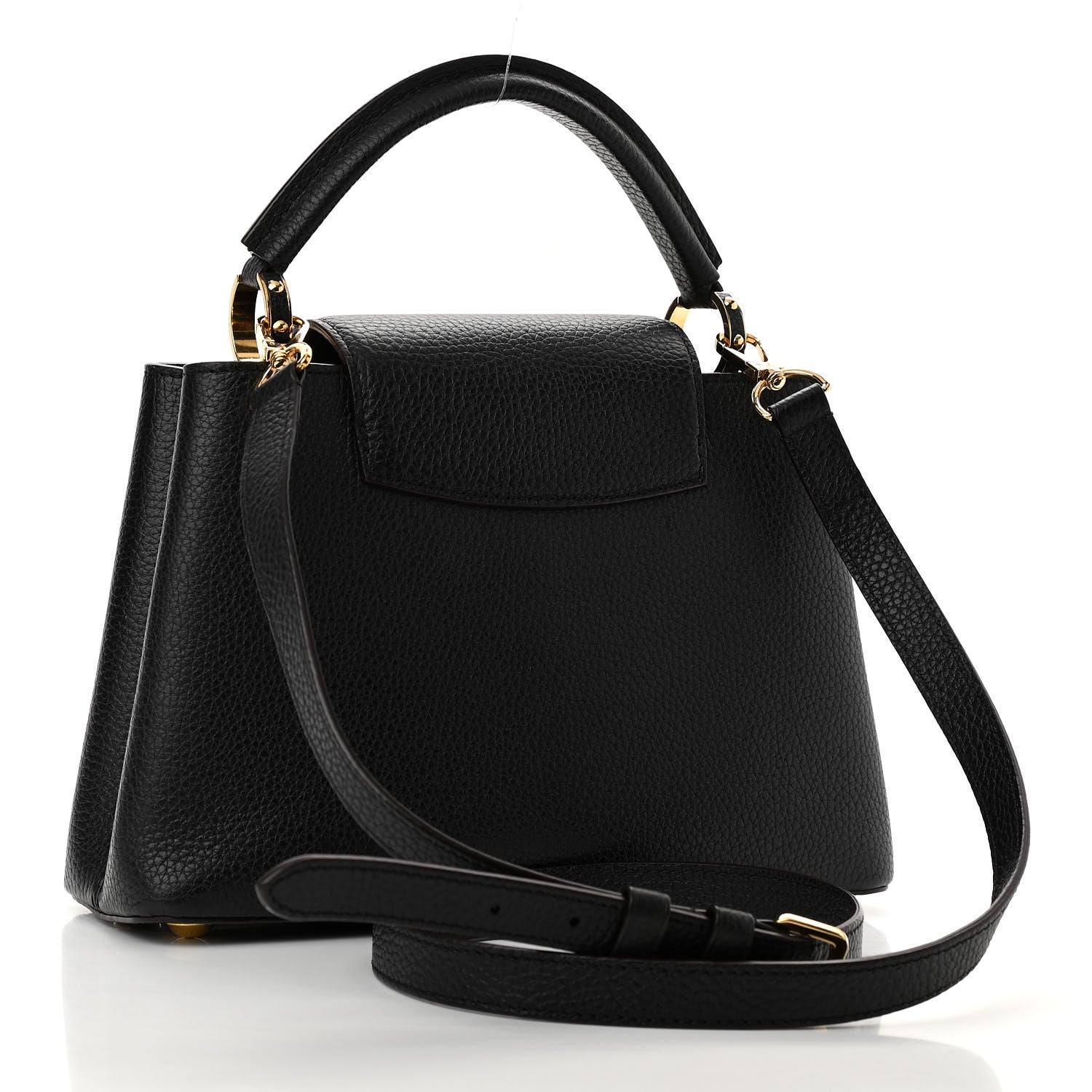 Louis Vuitton Taurillon Capucines BB Black 3 of 9