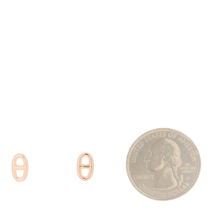Hermes 18K Rose Gold TPM Farandole Stud Earrings 2 of 5