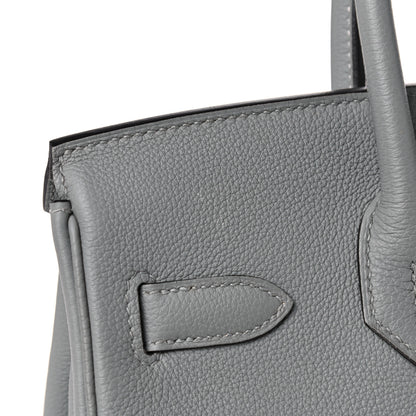 Hermes Togo Birkin 30 Gris Mouette 11 of 12