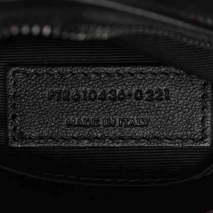 Saint Laurent Calfskin Matelasse Chevron Round Vinyle Camera Bag Black 7 of 10
