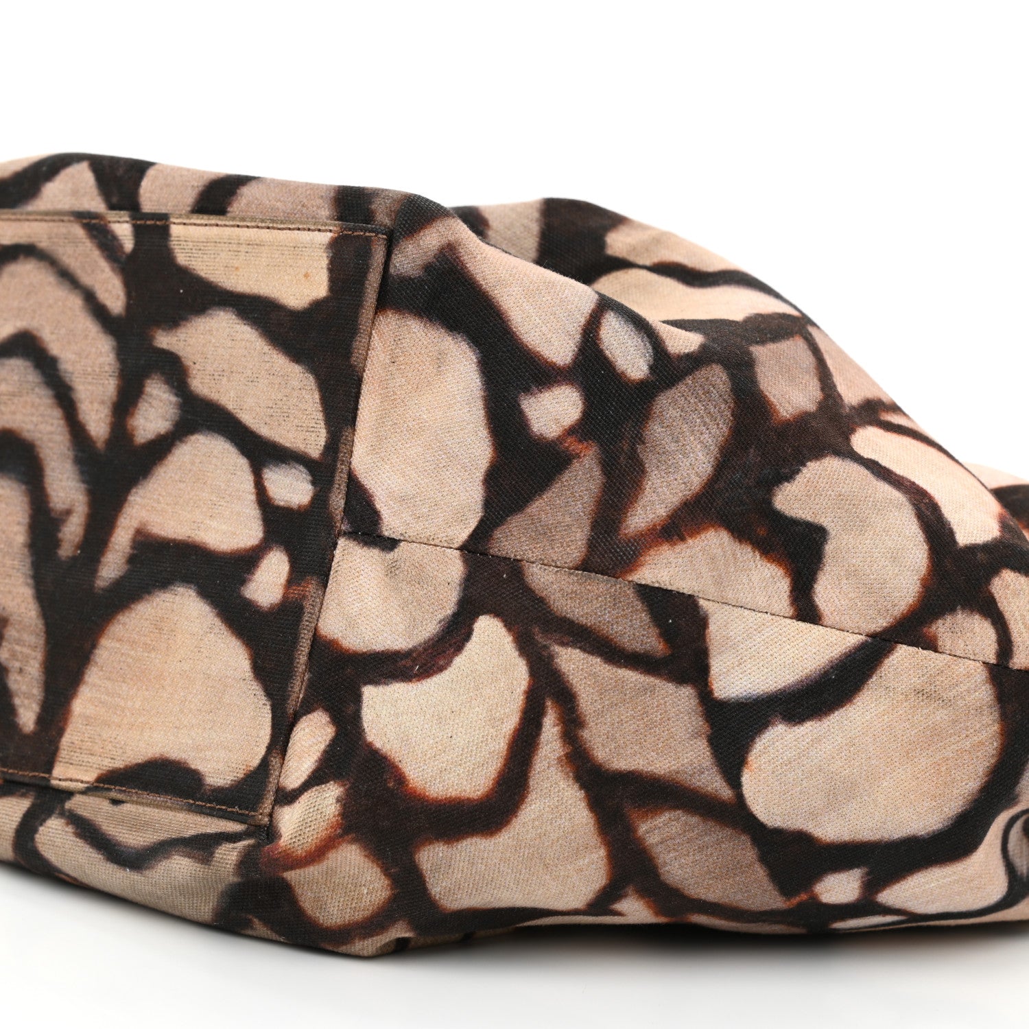 Jimmy Choo Calfskin Canvas Diego Shell Print Tote Brown 6 of 10