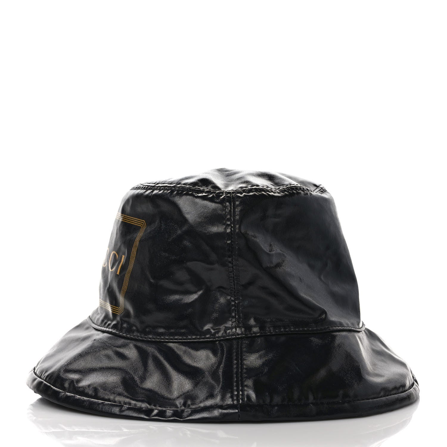 Gucci Coated Canvas Logo Bucket Hat M Black 4 of 8