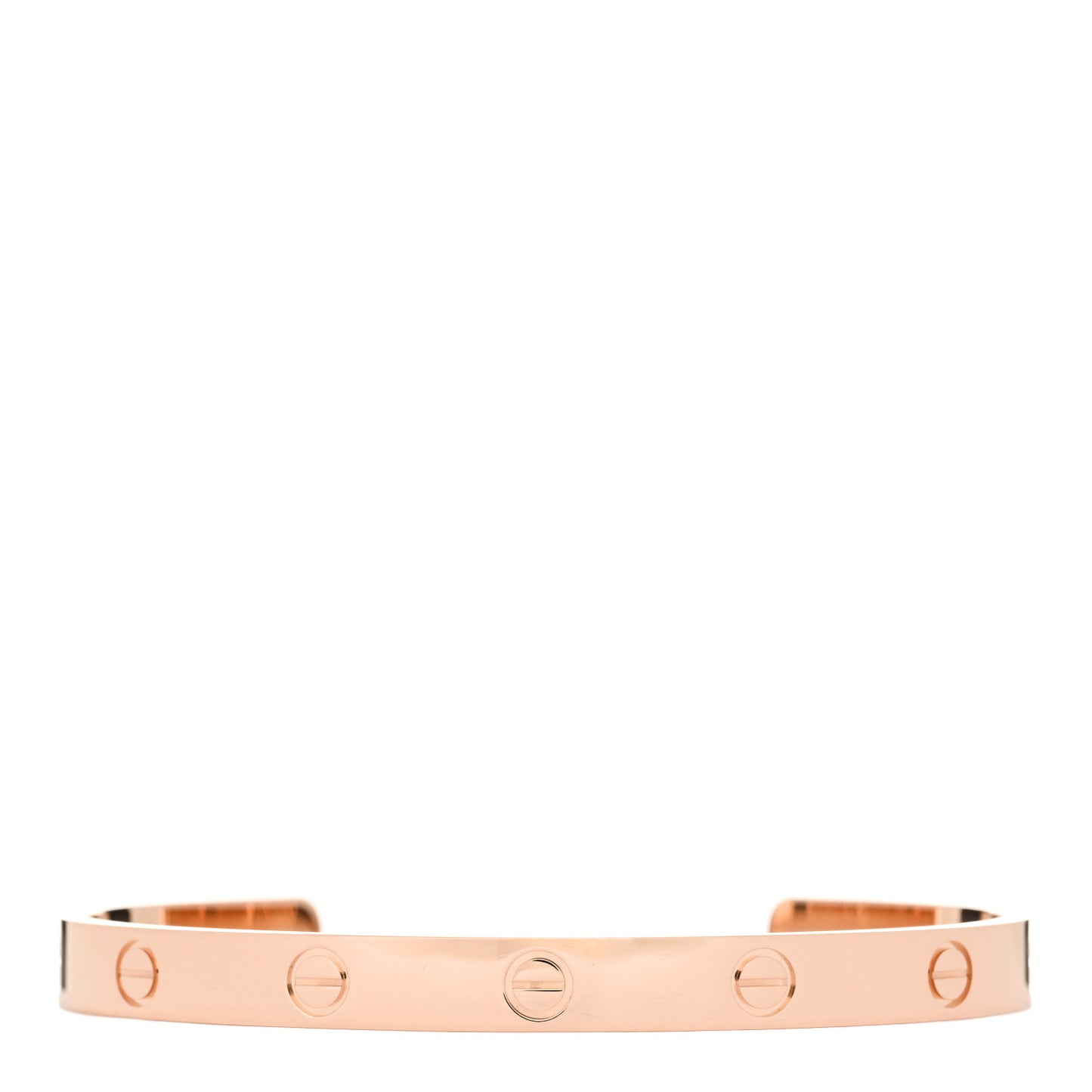 18K Pink Gold LOVE Cuff Bracelet 18