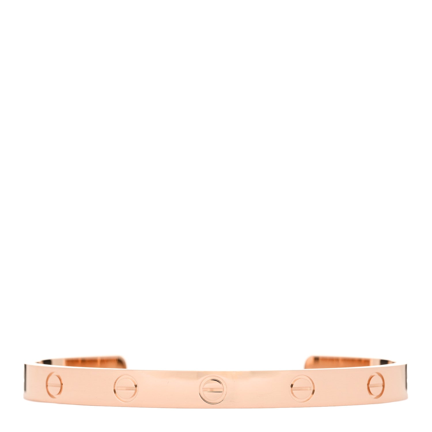 Cartier 18K Pink Gold LOVE Cuff Bracelet 18 1 of 4