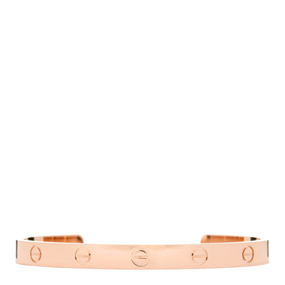 Cartier 18K Pink Gold LOVE Cuff Bracelet 18 1 of 4