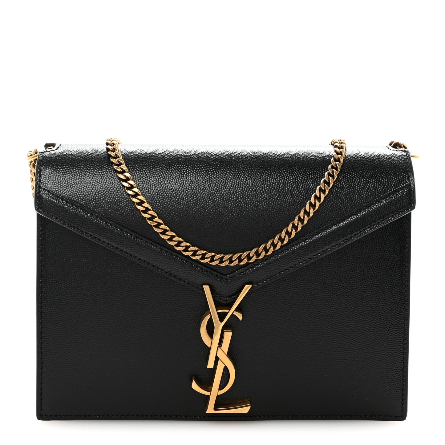 Grain De Poudre Monogram Cassandra Clasp Bag Black