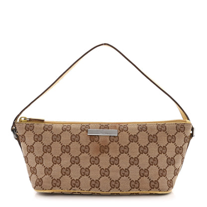 Gucci Monogram Boat Pochette Yellow 1 of 14