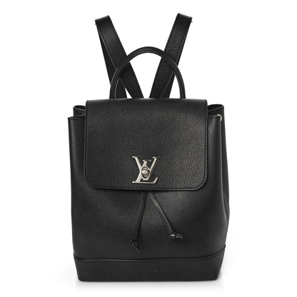 Louis Vuitton Calfskin Lockme Backpack Black 1 of 10