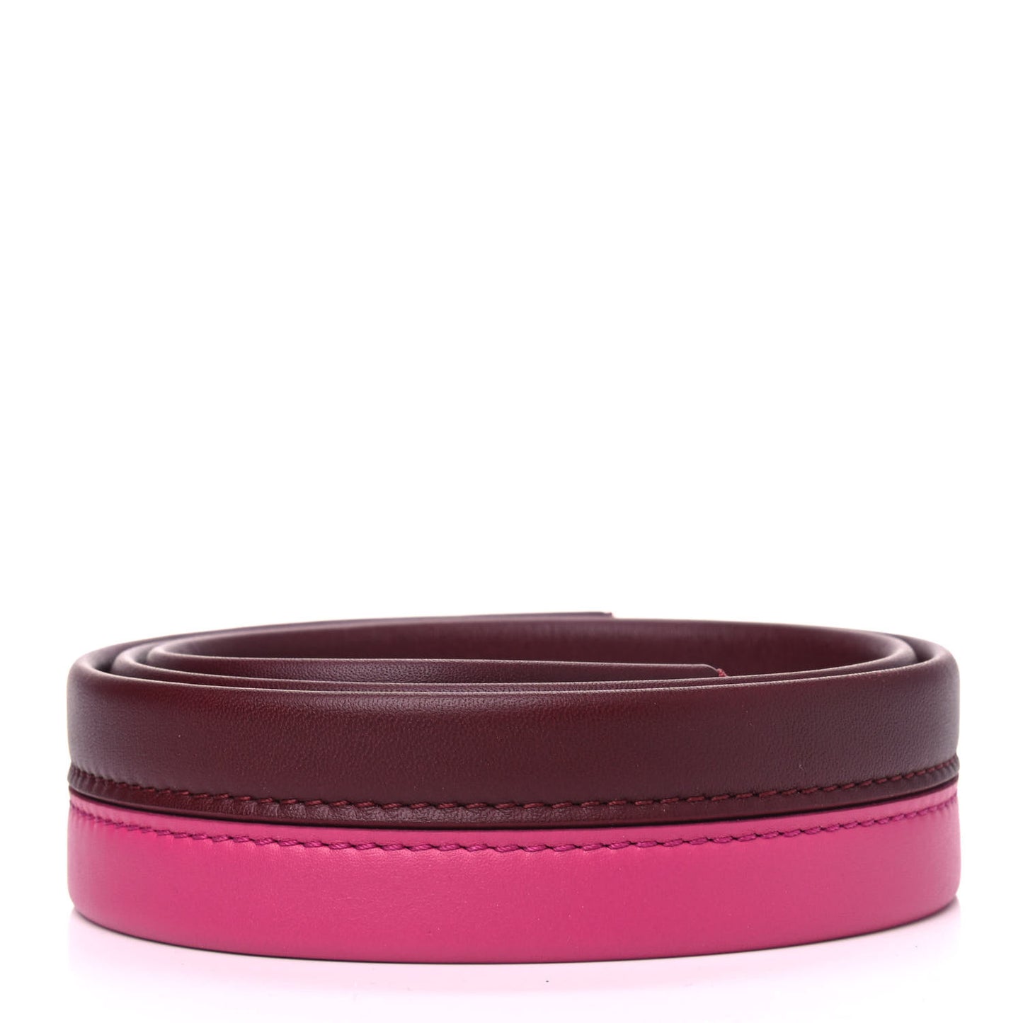 Calfskin Cluny BB Shoulder Strap Bordeaux Fuchsia