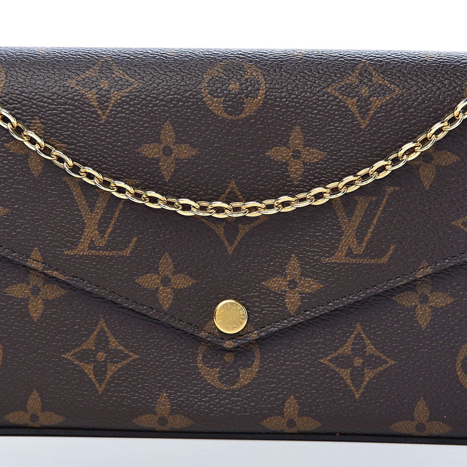 Louis Vuitton Monogram Pochette Felicie Chain Wallet Fuchsia 15 of 18