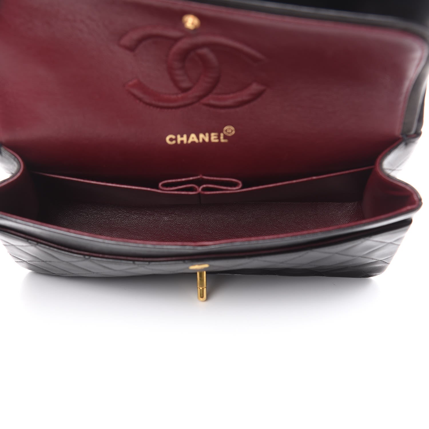 Chanel Lambskin Quilted Medium Double Flap Black 5 of 15