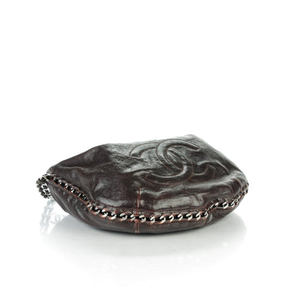Chanel Glazed Caviar Modern Chain Hobo Brown 4 of 7