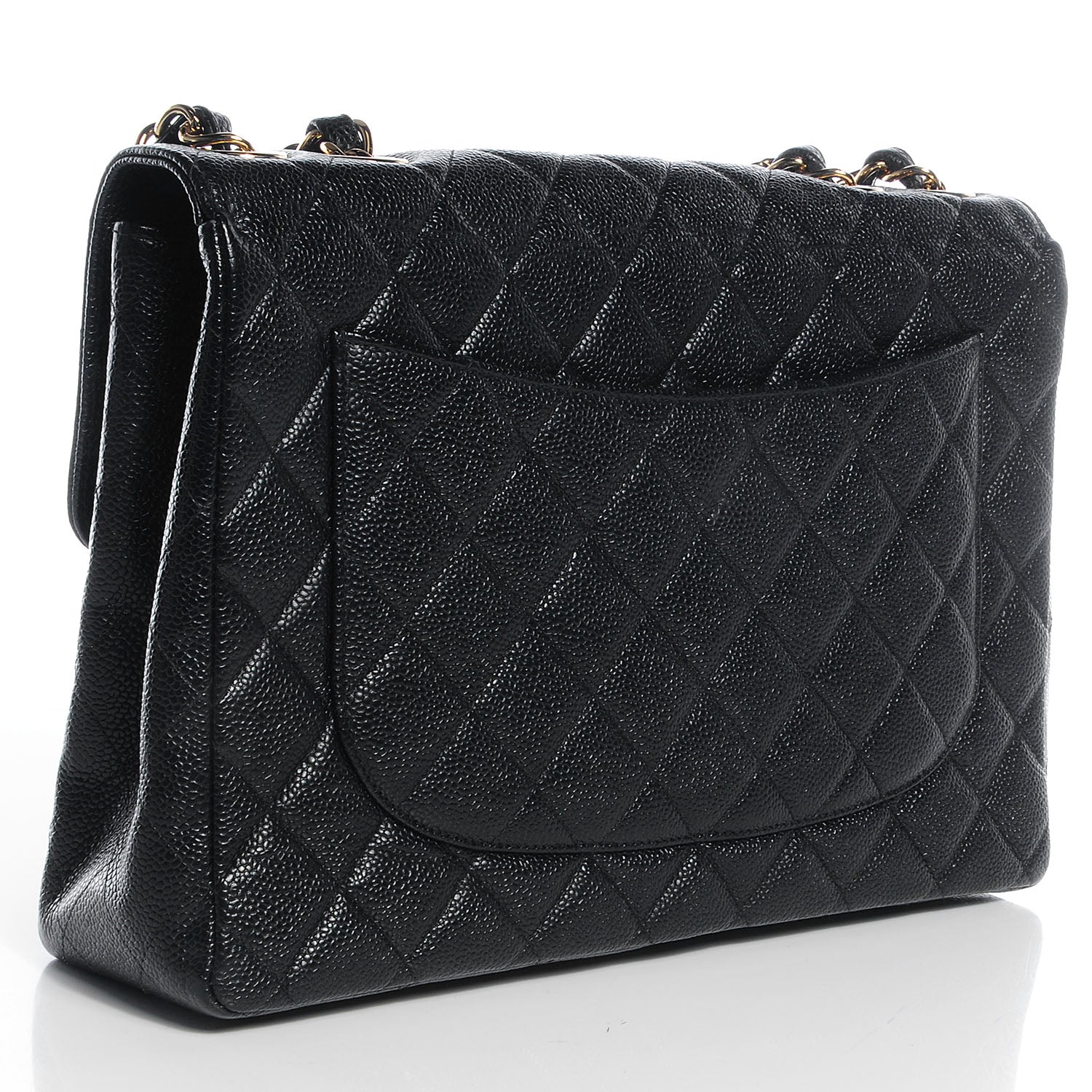 Chanel Caviar Jumbo Single Flap Black 3 of 9