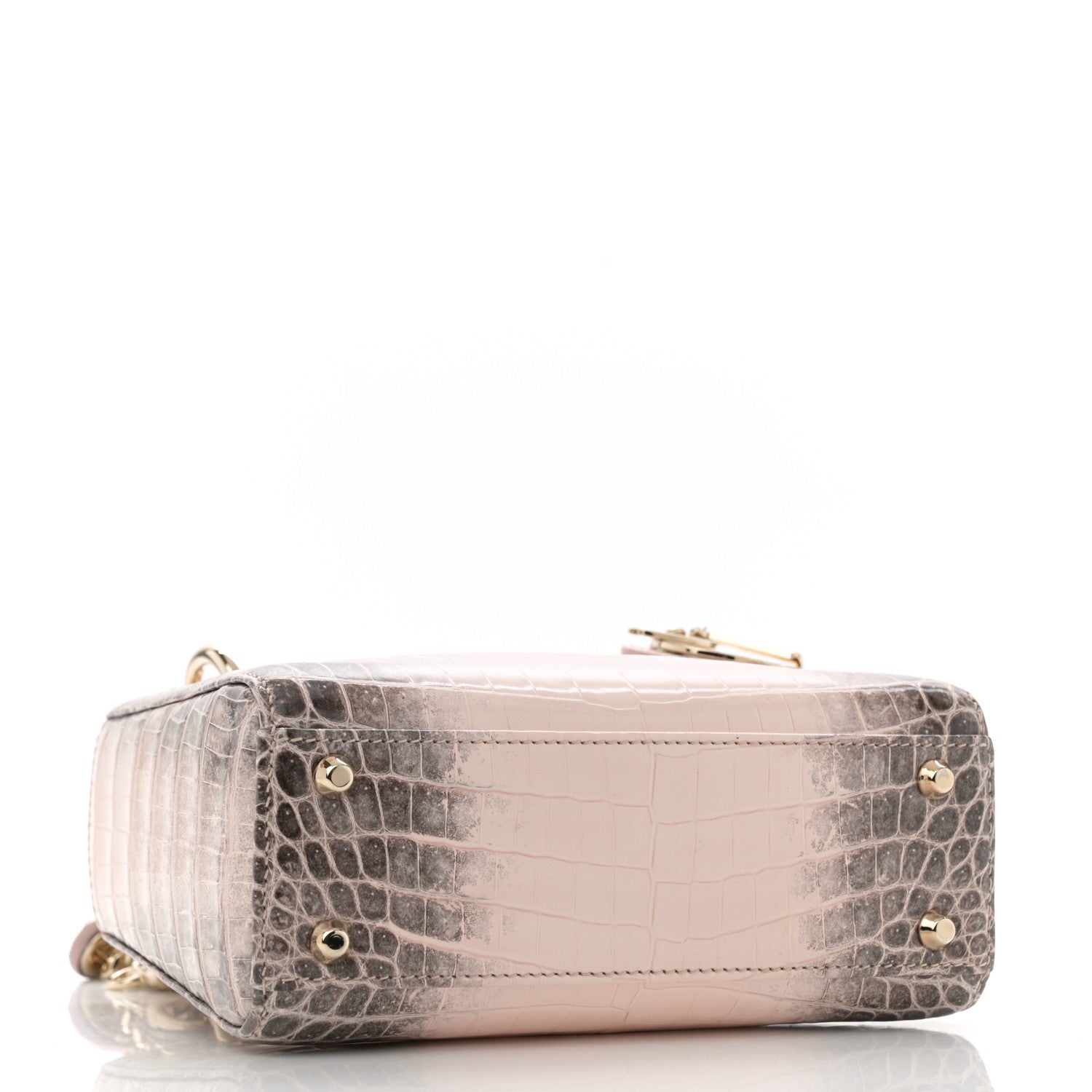Christian Dior Niloticus Crocodile Himalaya Mini Lady Dior Rose 4 of 10